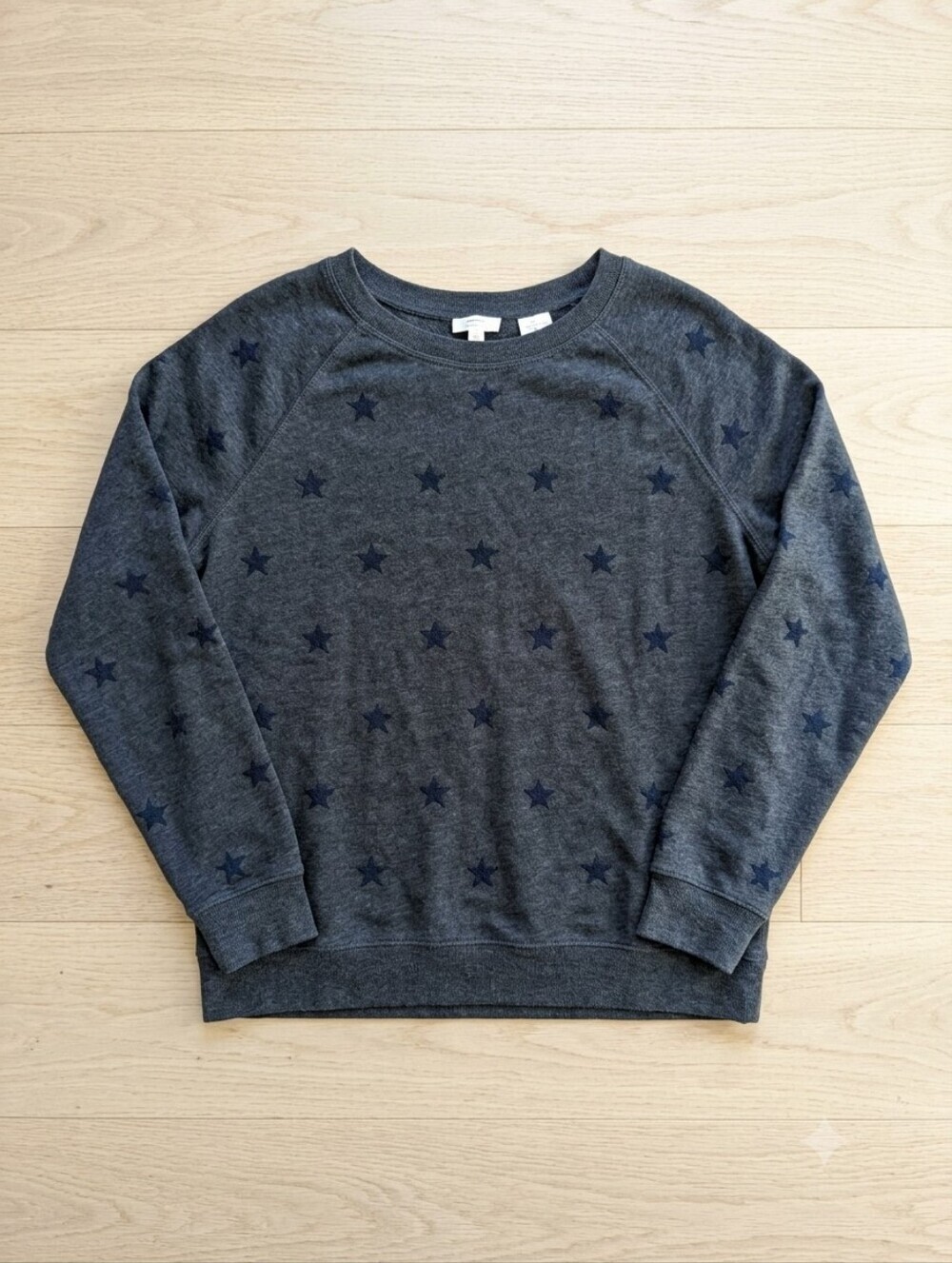 Womens Levis Star Pattern Crewneck Sweater - Navy